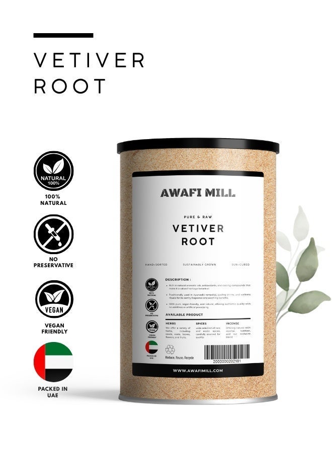 AWAFI MILL Vetiver Root | Natural Khus Roots | Pure, Aromatic, and Versatile Root - 100 g | 3.5 Oz - Image 2